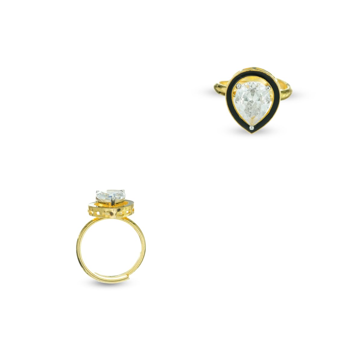 gargi by p.n. gadgil and sons | Utsaav Collection | Rishima Finger Ring | Finger Ring, Adjustable | Gold polish | Gifts for Girlfriend, Women & Girls-picture-18