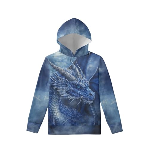 HUIACONG Hoodies for Boys Girls Youth Kids Crewneck Hooded Pullover Long Sleeve Sweatshirts