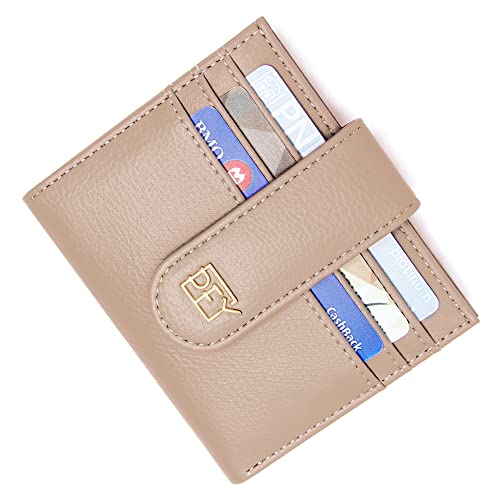 GEEAD Small Wallets for Women Slim Bifold Credit Card Holder Minimalist Zipper Coin Pocket4