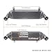 PKSABB Intercooler for BMW E46 Diesel Engines: 318d (M47N), 320d/Cd/td (M47N), 330d/Cd/xd (M57N) - Silver Aluminum - 21.65