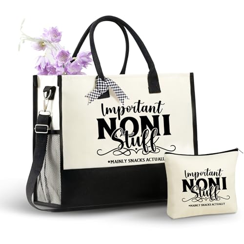 Bolso Tote de lona InnoBeta para abuela con cierre y correa miniatura 1