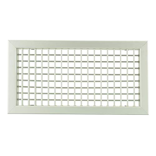 Bocchette Griglie altezza 200mm in alluminio o bianco con Alette orientabili Singolarmente - Alluminio, 400x200mm
