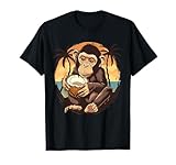 Ce graphique montre un joli imprimé animal de noix de coco. Idéal pour les amateurs de noix de coco, en particulier pour les amateurs de singes.