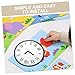 Kisangel 5Pcs Clock Hand Teaching Tools for Classroom Safe Plastic Telling Props for DIY Projects Learning Activities Versatile Clock Hands
