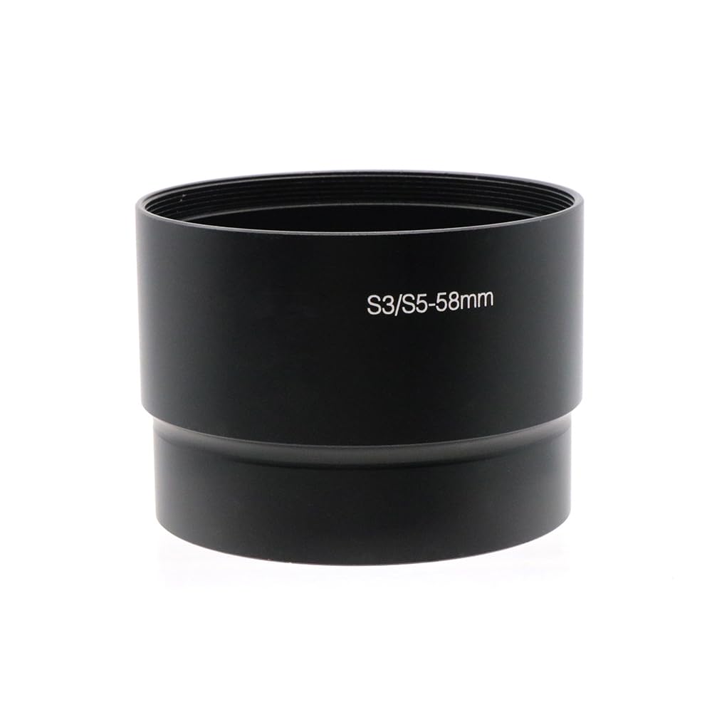 58mm Lens Adapter Tube Ring Filter Adapter Tube for Canon Powershot S3 S5 Camera Black-image-37