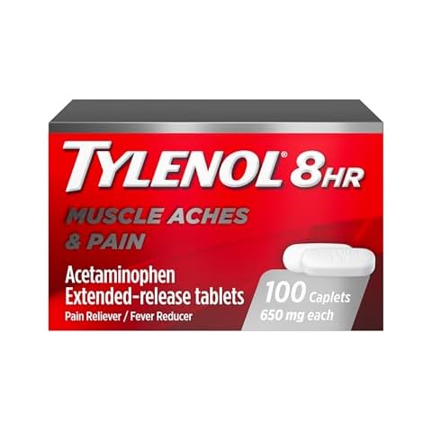 Tylenol 8 Hour Muscle Aches & Pain Relief Tablets, 100 Count Cover
