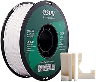 eSUN Super Tough PLA Filament 1.75mm, 3D Printer Filament PLA-ST, Dimensional Accuracy +/- 0.05mm, 1KG Spool (2.2 LBS) 3D Printing Filament for 3D Printers, White