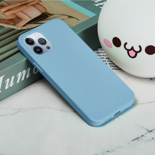 Image of ArmourPro Silicone Back Case for iPhone 15 Pro Max Soft-Touch Case | SkyBlue