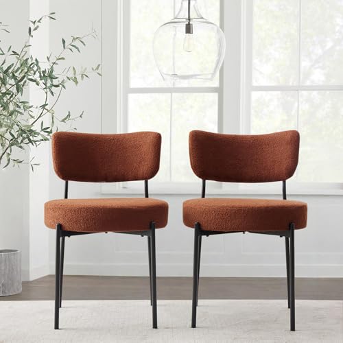Puntogen Brown Boucle Dining Chairs