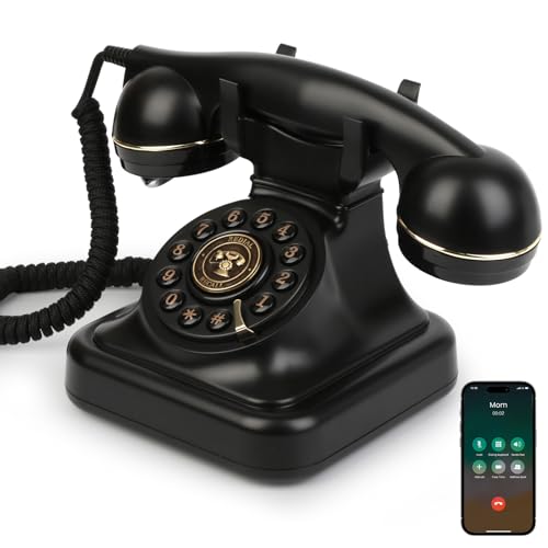 Sangyn Bluetooth Retro Desk Phone with Redail & Speakerphone, Classic Bluetooth Landline Telephone,...
