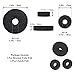 Cymbal Felts & Sleeves Accessory Pack - Hi-Hat Clutch & Cup Felts, Base Wing Nuts & Cymbal Washers for Drum Set (18 Pieces, Black)