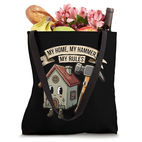 Bolso Tote Divertido My Home My Rules miniatura 4