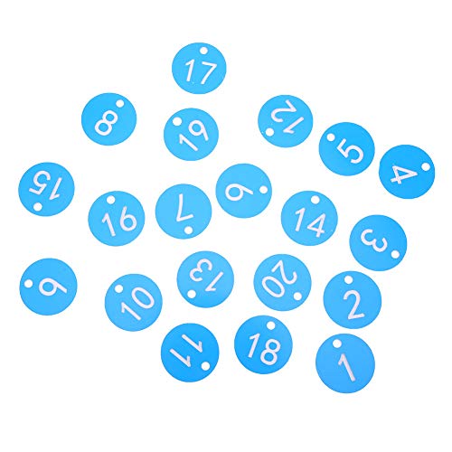 Etiqueta Numerada para Marcas de Cría para Etiquetas de Suministros de Colmena, Punzonado de Apicultura, Número de Colmena para Etiquetas de Contenedores de Colmena (1-20/paquete)