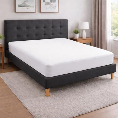 Image of DMI Mattress Protector Queen 2 Pack - Waterproof, Fitted, Noiseless, Soft & Breathable, 60 inch x 80 inch x 15 inch, White