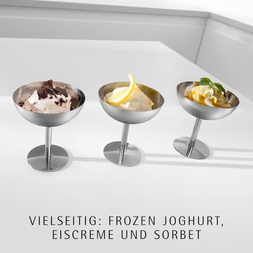 Bild 1 - WMF Küchenminis 3in1 Eismaschine, für Frozen Joghurt, Sorbet und Eiscreme, Gefrierbehälter 300 ml, Eisportionierer, 30-Minuten-Time, spülmaschinengeeignete Teile, Ice Cream Maker