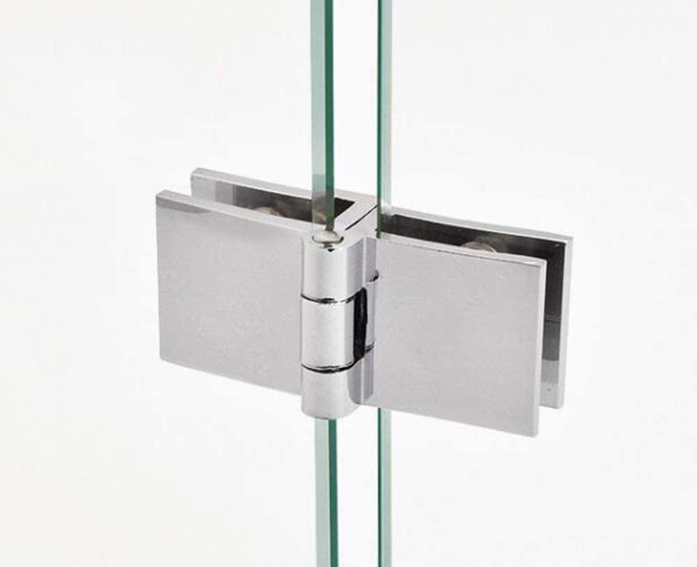 Bcjmkdx One Color 2Pcs180 Degree Wine Cabinet Display Door Glass Clamp