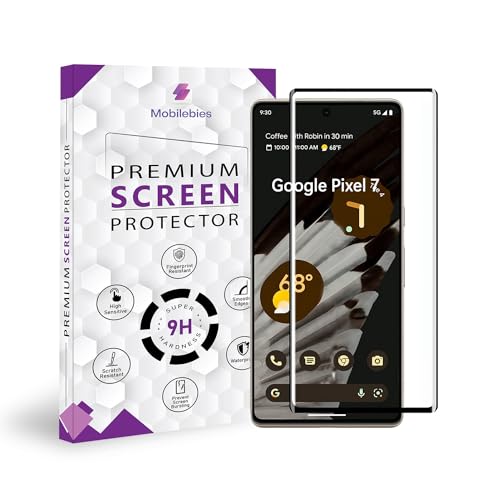 Image of Advanced Black Border Tempered Glass Screen Protector Compatible for Google Pixel 7 (6.3 Inch, Pack of 1) | Full Screen Coverage Screen Protector Guard Protector