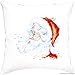 Luca-S PB174 Santa poduszka do haftowania krzyżykowego, bawełna, wielokolorowa, 40 x 40 cm