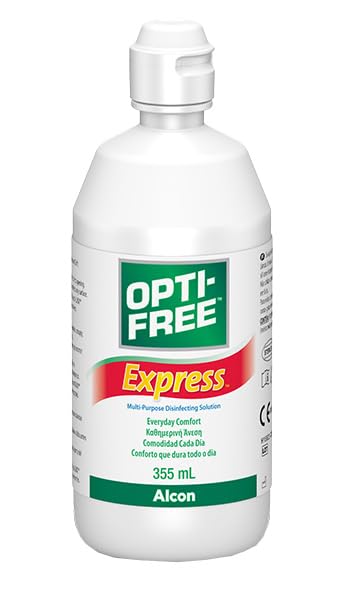 Opti-Free Express solución para lentillas | botella individual | 1 x 355 ml