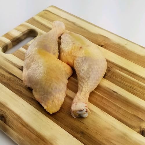 Hudson Valley Farms Pasture-Raised Heritage Chicken Whole Legs 4-Pack (1Lb Ea, 4Lbs Total) | Overnight Service | Free-Range Cage-Free | Uncooked Skin-On Drumstick + Thigh | No Hormones or Antibiotics
