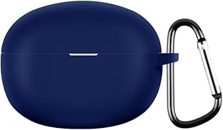 جراب حماية من السيليكون لسماعات ريلمي بادز اير 5، غطاء متين مضاد للصدمات، أسود (أزرق)