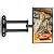 Alrhipvm Wall Mount for Echo Show 21, Echo Show 15 Wall Mounting Bracket Swivel Rotation Extension Tilt, Max VESA 100x100mm Hold up to 33lbs, Black