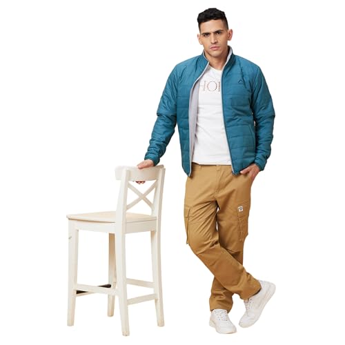 Image of Being Human Turquoise Regular Fit Men's Jacket Clothing