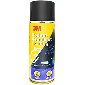 3M Rodent Repellent Coating, Rat Repellent Spray, Prevents Rat Bites in Engine Parts and Wires, Highly Effective, Leak-Free, Easy-to-Spray, Bitter Taste, No Kill-only Repels (250g, Pack of 1)