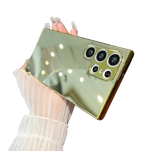 Coque Galaxy S26 Ultra LUVI luxueuse finition miroir galvanise dore durable