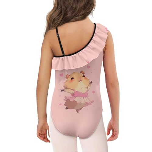Image of Girls Swimsuit One Piece Ruffle Swimsuit Non-Slip Straps UPF 50+ for Girls Size 3-14 Years