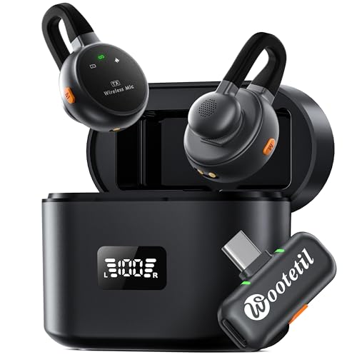 Wireless Lavalier Microphone for iPhone, iPad, Android - USB-C Pl...