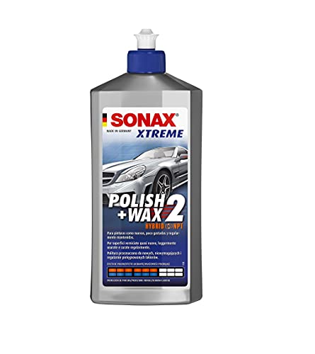 SONAX XTREME Polish+Wax 2 Hybrid NPT (500 ml) pulimento y cera para pinturas mate, desgastadas y no cuidadas | N.° 02072000-820