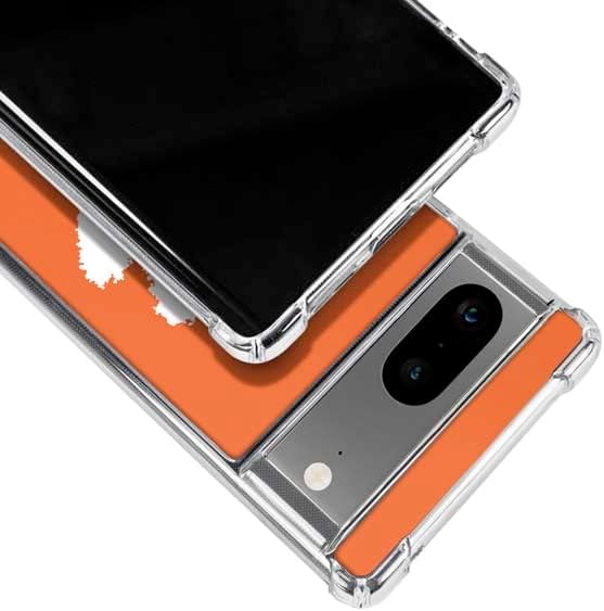 Skinit Clear Phone Case Compatible with Google Pixel 7a - Officially Licensed Clemson University Tiger Print Design