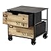 Produktbild Kitrack Nachttisch Mit 2 Schublade Schlafzimmer TischstäNder MöBel Eisenkunst Modern