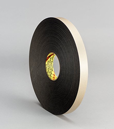 Image of 3M Double Coated Polyethylene Foam Tape 4496B, Black 3 /8 in x 36 yd, 62 mil, 24 Rolls per case