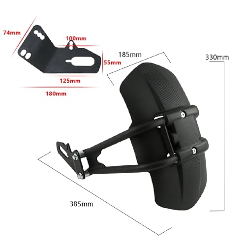 Guardabarros para Ninja 250 300 accesorio de moto trasero y protector contra salpicaduras 6