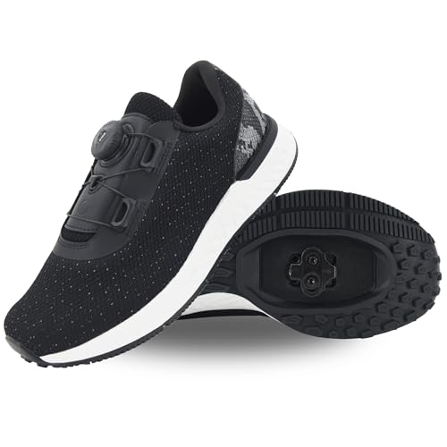 Image of Tommaso Women's Cycling Shoes with Pre-Installed SPD Cleats - Easy to Walk-in Ventilated SPD Cycling Shoes for Women's Spin Classes and Indoor Bikes - Comfortable on Foot and Toebox.