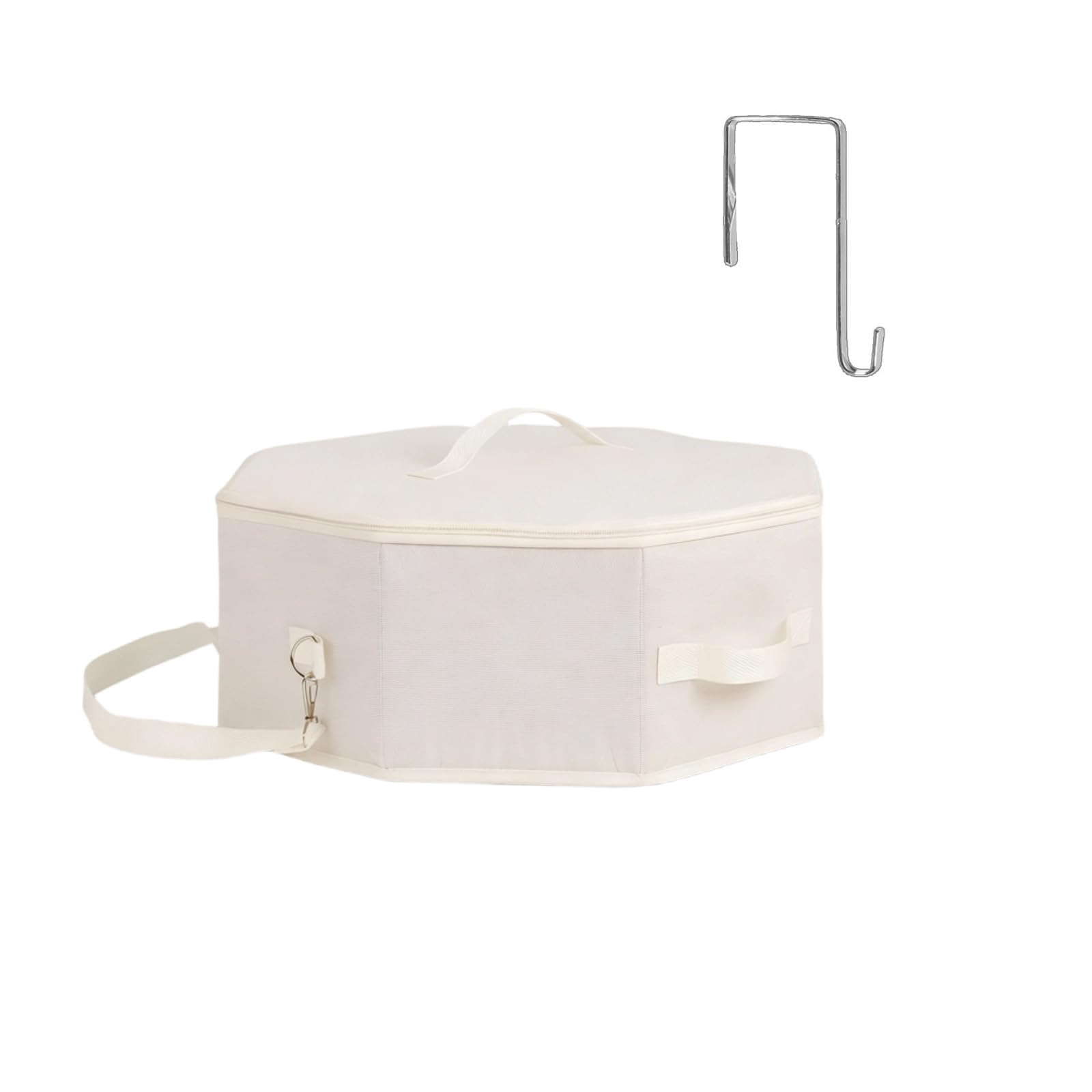 Limtula Sturdy Fabric Foldable Cap Case with Handle for Safely Storing Hats During Trip Cloth Hat Case