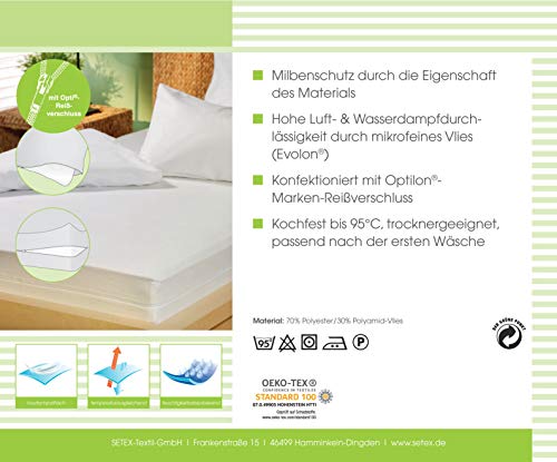 Protège-matelas Setex SE0 grand format en polyester pour lit sain - 4