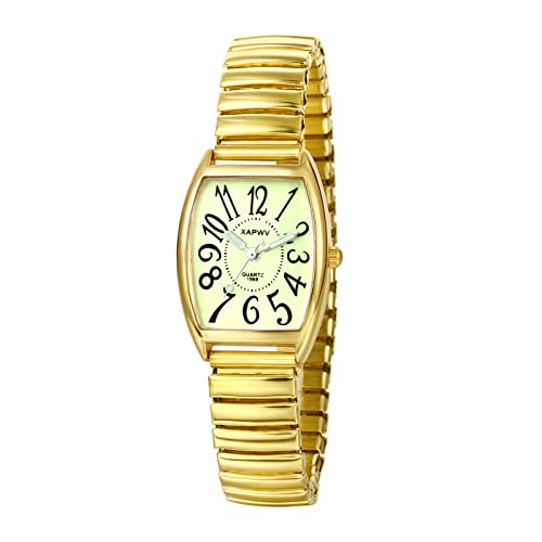 Montre bracelet élastique femme pour lire l'heure facilement au quotidien