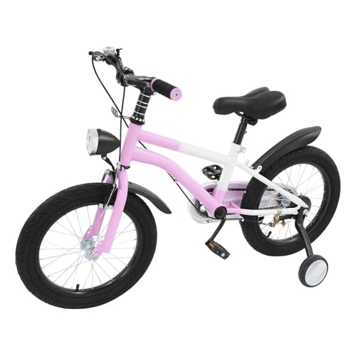 HUOMMGS Kinderfahrrad 16 Zoll Kinder Fahrrad für ab 5-8 Jahre Höhenverstellbar Jugend Fahrrad...