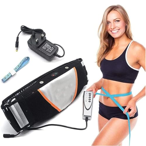 vanenferse Cintura Eléctrica, Cinturón De Masaje por Vibración, Masaje Muscular Corporal, Ejercicio Vibratorio para Quemar Grasa, Quemador De Grasa Abdominal, 100V-220V