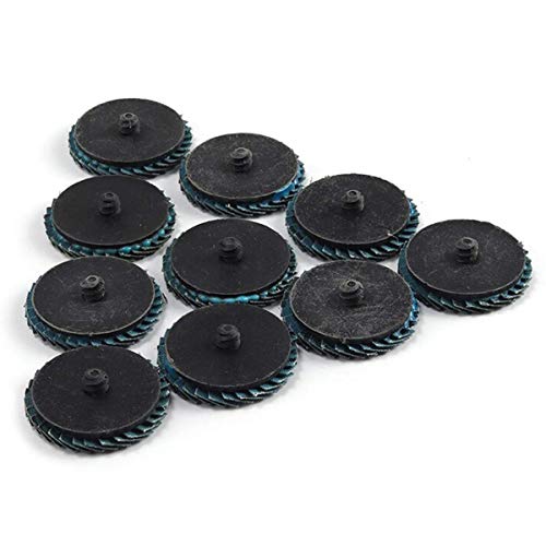 Katzco Flap Abrasive Discs 40 Grit 10 Pieces - Quick Change Grinding Wheels - for Rotary Tools, Die Grinder, Drill, Blending and Finishing Applications - Thumbnail 5