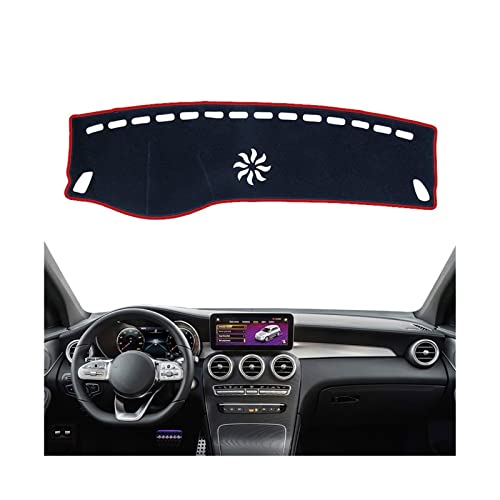 Tapis couverture tableau bord Mercedes Benz GLC X253 C253 GLC300 2016-2020 Flannel LHD