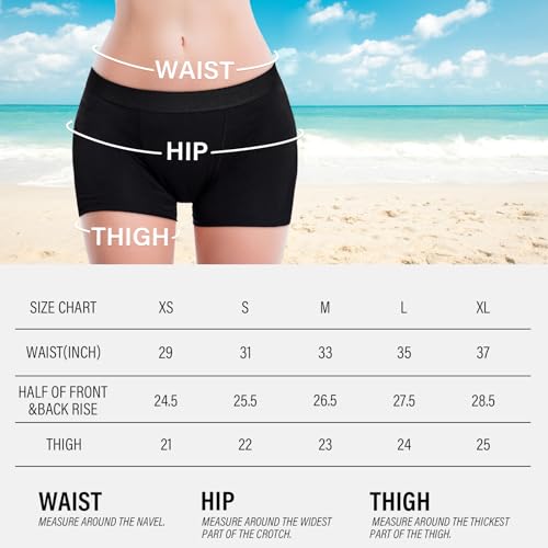 Okdance Menstruations-Bademode für Teenager, Mädchen und Frauen, 4-lagige Perioden-Hose mit mittlerer Taille für das Schwimmen, auslaufsichere Perioden-Hose für starken Durchfluss, spurlos für