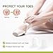 Bukihome Silicone Toe Protectors – Silicone Open Pinky Toe Sleeves for Hammer Toes, Corns, Calluses, Blisters – Soft Gel Protector Toe Cushions for Pain Relief - 20 Count