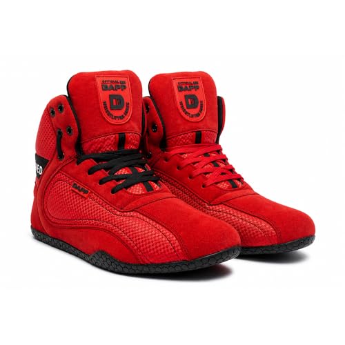 Image of Dapp X-Series Weightlifting Gym Shoes for Men and Women | Leather Suede Exterior | Signature Flat Sole | Padded Interiors for Stability | Smart Cushioning | Wide Toe Box