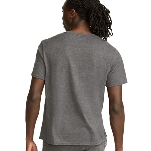 Image of Champion Men's Graphic Short Sleeve T-Shirt, Standard Fit, Classic Script Logo, Midweight 100% Cotton