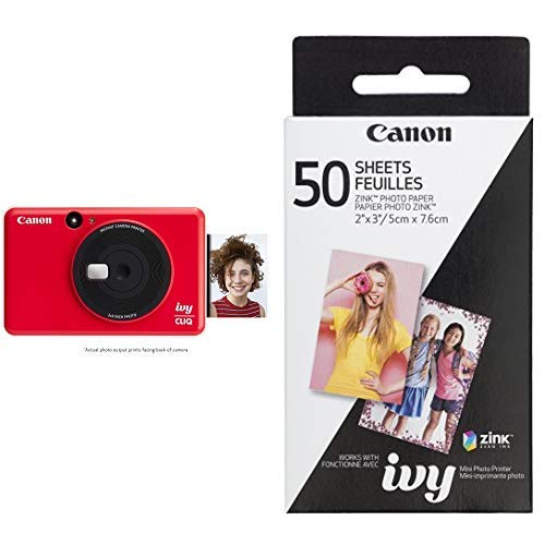 Canon IVY CLIQ Instant Camera Printer, Mini Photo Printer with 2