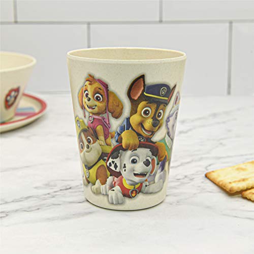 Image of Zak Designs Paw Patrol Dinnerware Set for Kids Includes 8 inch Plate, 6 inch Bowl, and 10oz Tumbler, Durable and Sustainable Melamine Bamboo Material